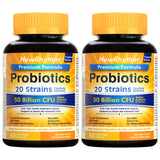 NewRhythm Probiotics 50 Billion CFU capsules front view