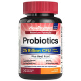 NewRhythm Probiotics + Beet Root capsule bottle front view