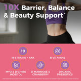 NewRhythm Probiotics for Women 120 Billion CFU packaging
