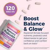 NewRhythm Probiotics for Women 120 Billion CFU side view