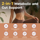 NewRhythm Probiotics + Mushroom 50g label close-up