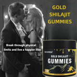 Newrish Healthy Gold Himalayan Shilajit Gummies in a hand