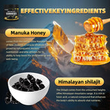 Newrish Shilajit Gummies jar on a wooden table