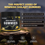 Newrish Shilajit Gummies open package with gummies visible