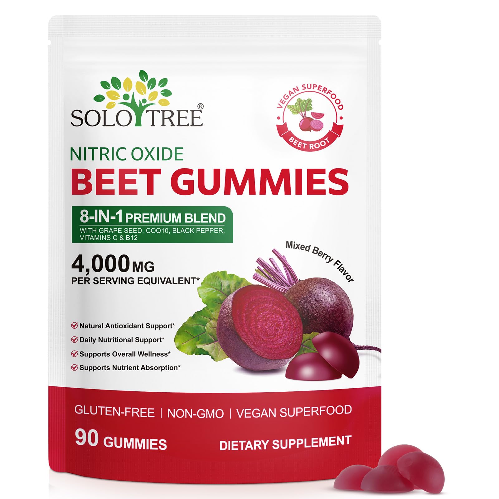 newseel Beet Root Gummies front view packaging