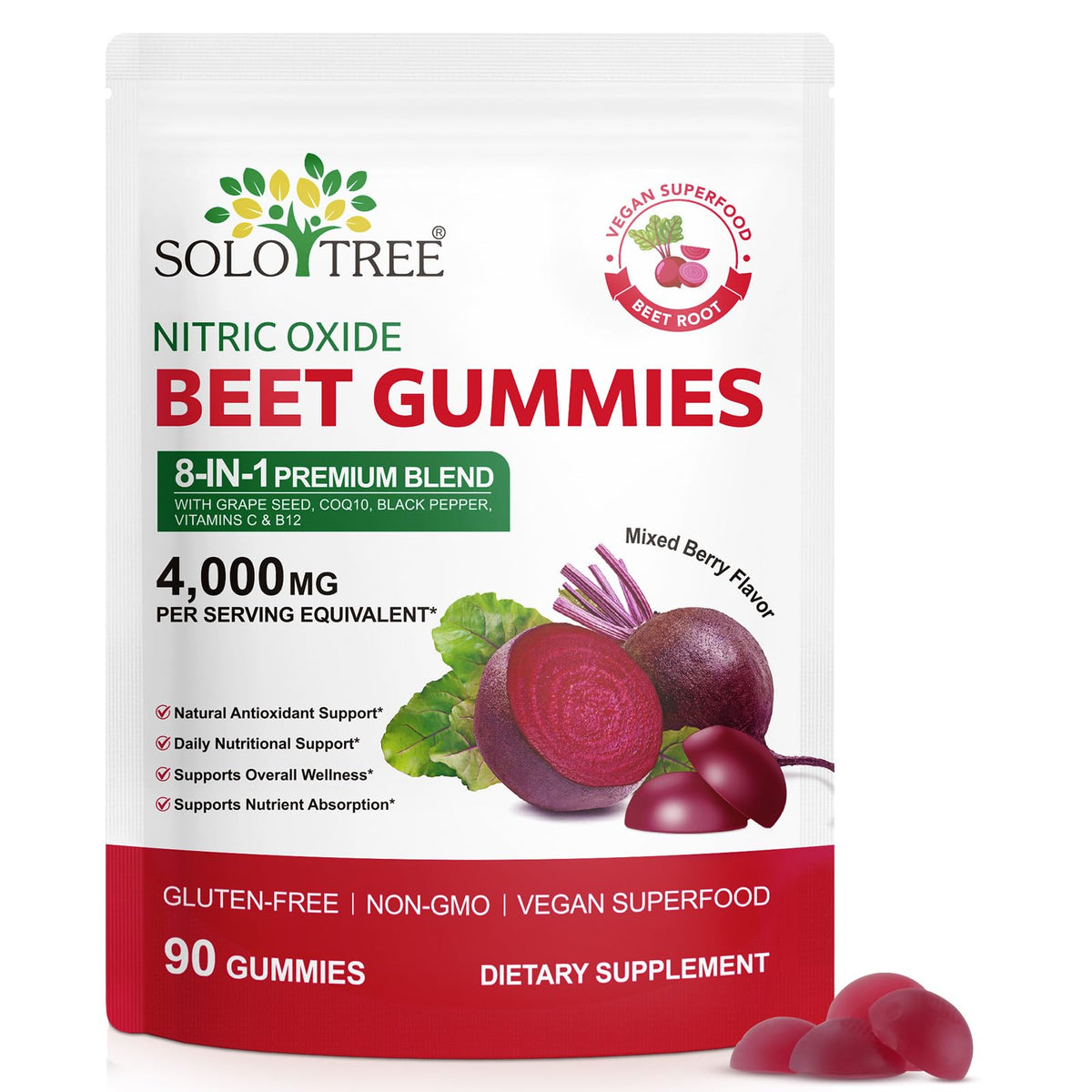 newseel Beet Root Gummies front view packaging