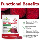 newseel Beet Root Gummies mixed berry flavour close-up