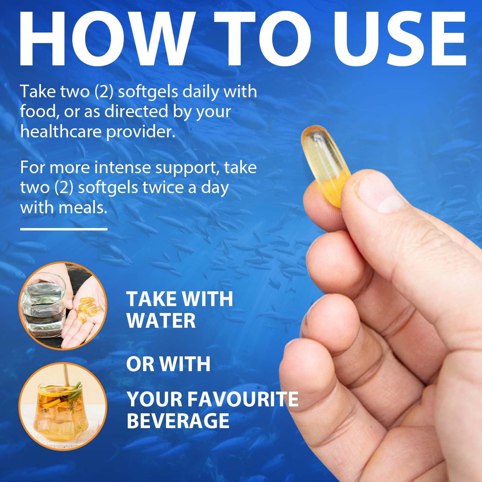 newseel Omega-3 Fish Oil Softgels lifestyle scene