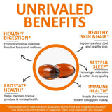 newseel Pumpkin Seed Oil and Saw Palmetto Supplement back view