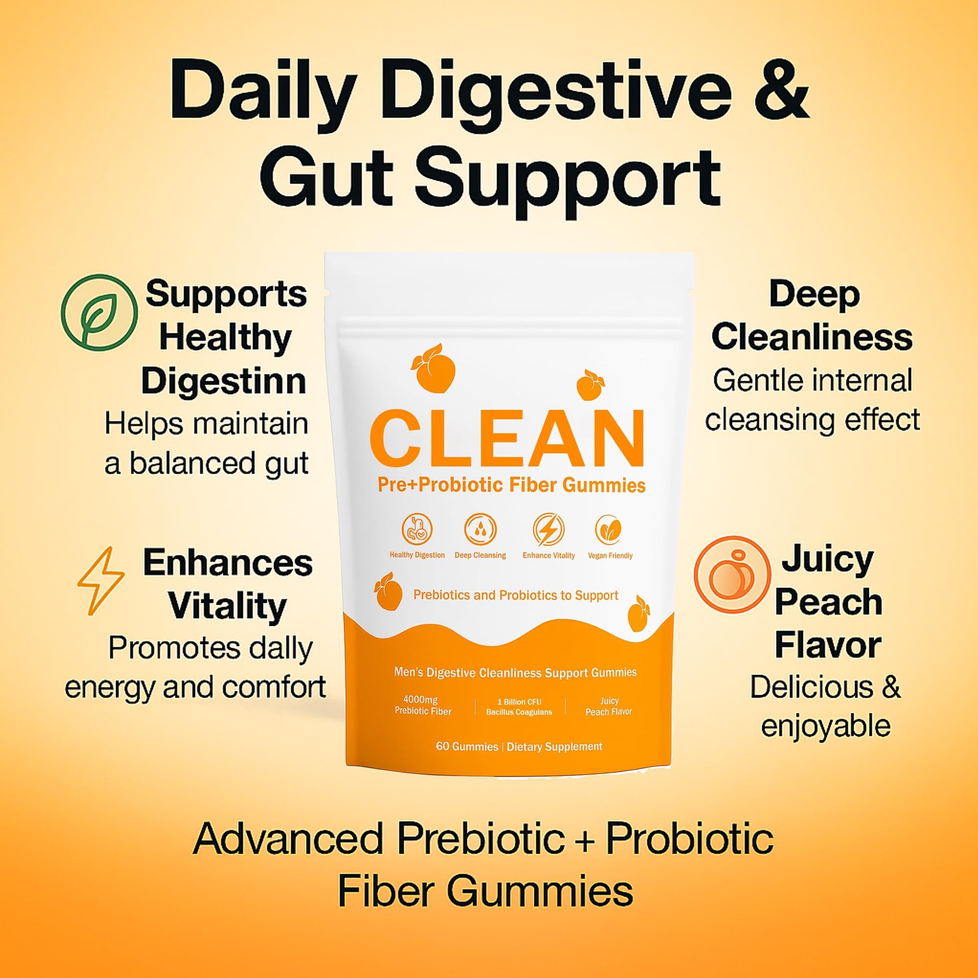 NEWUREHO daily Support Gummies nutritional information
