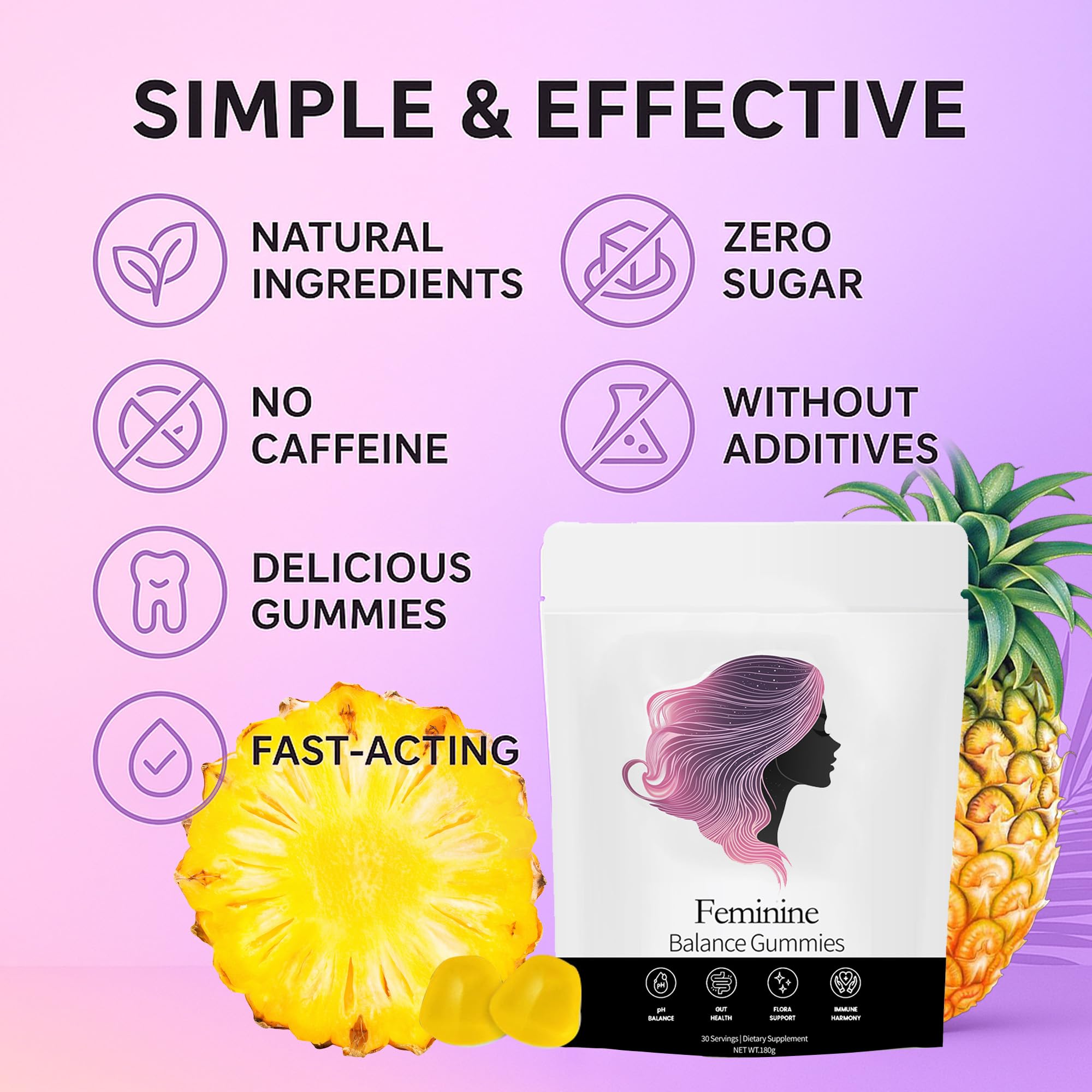 NEWUREHO Feminine Probiotics Gummies ingredients list