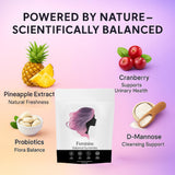 NEWUREHO Feminine Probiotics Gummies with a measuring spoon