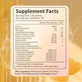 NEWUREHO Women's Balance Hawaiian Pineapple Gummies on a wooden table