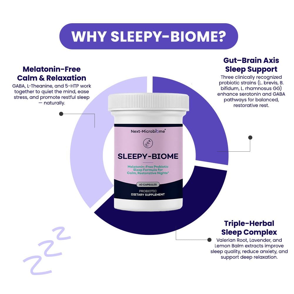 NEXT-MICROBIOME Sleepy-Biome 60g supplement packaging