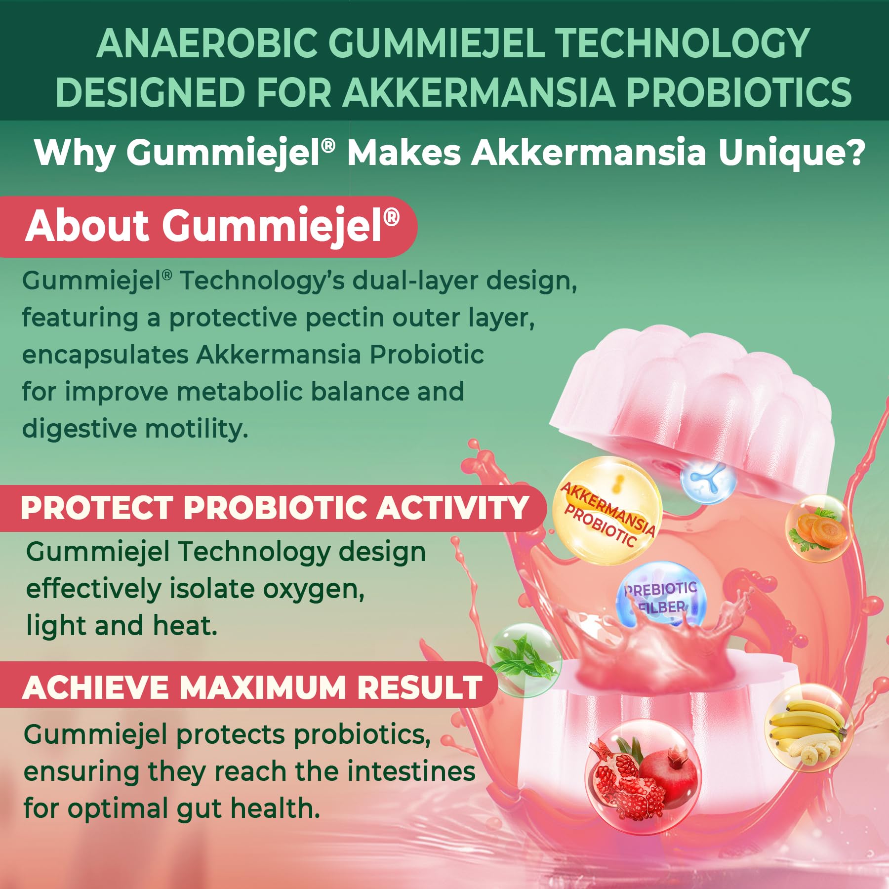 Nextdia Akkermansia Gummies side view packaging