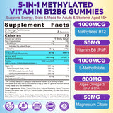 Nextdia B-Complex Gummies showing natural blueberry flavour
