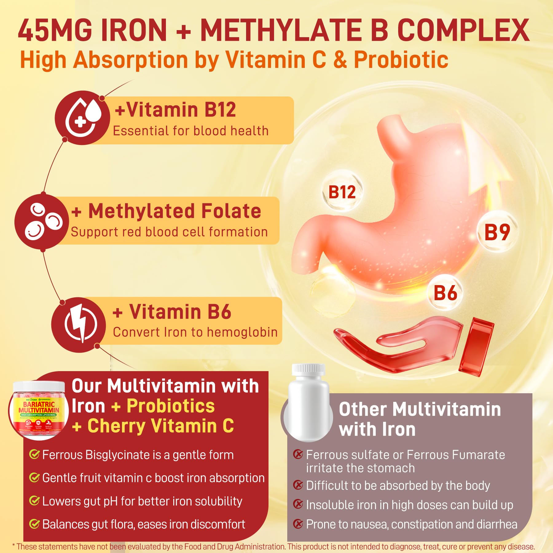 Nextdia Bariatric Multivitamin 31-in-1 GummieJel mixed berry flavour