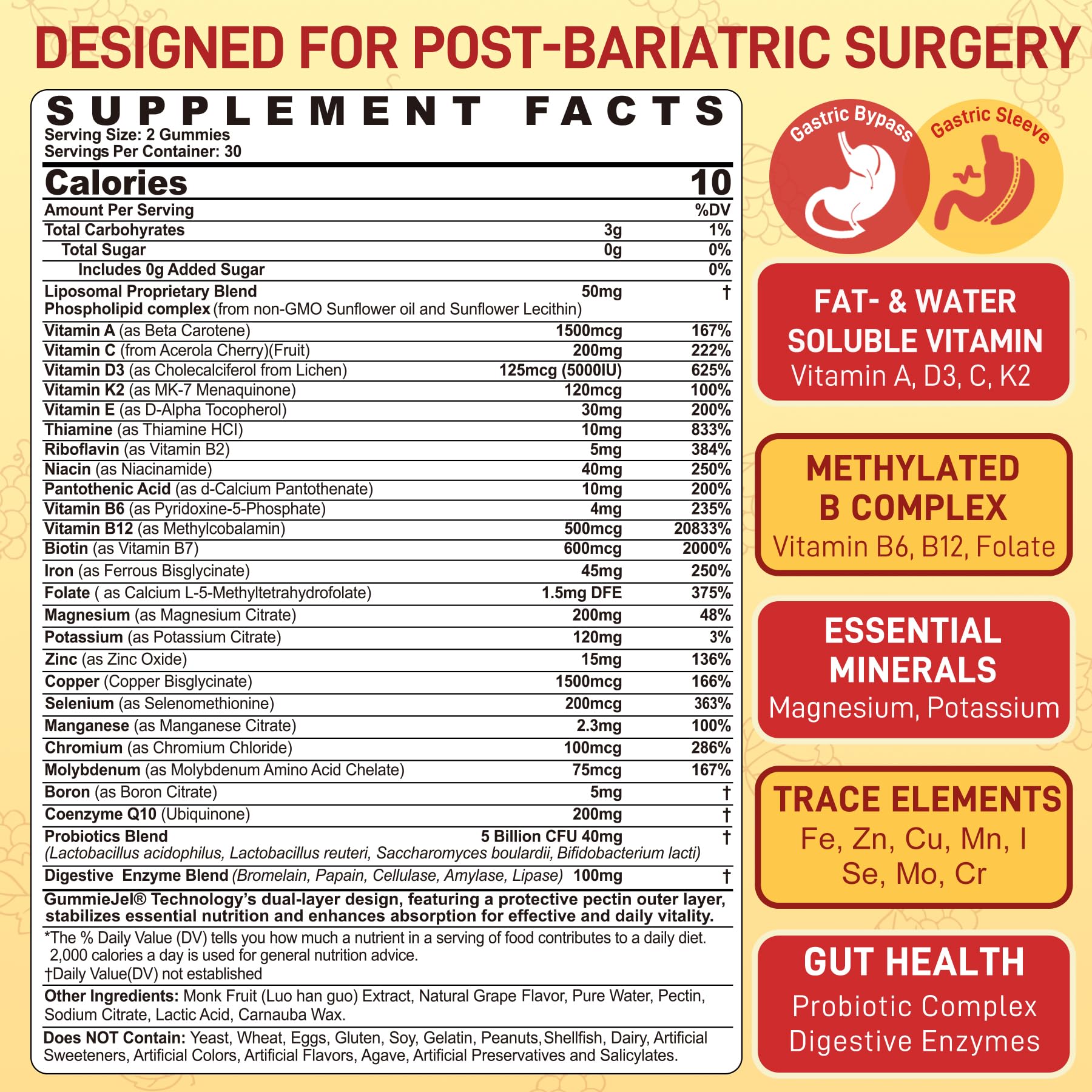 Nextdia Bariatric Multivitamin 31-in-1 GummieJel packaging