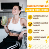 Nextdia bee pollen gummies in a hand