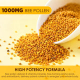 Nextdia bee pollen gummies on a wooden table