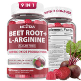 Nextdia Beetroot Gummies front view with packaging