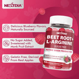 Nextdia Beetroot Gummies packaging with a clean background