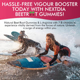 Nextdia Beetroot Gummies showing serving size