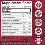 Nextdia Beetroot Gummies side view showing nutritional information