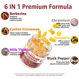 Nextdia Berberine Gummies 1500mg back view of packaging