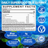 Nextdia Blue Spirulina Gummies packaging side view