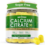 Nextdia Calcium Citrate Gummies 1200mg front view