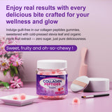Nextdia Collagen Gummies on a wooden table