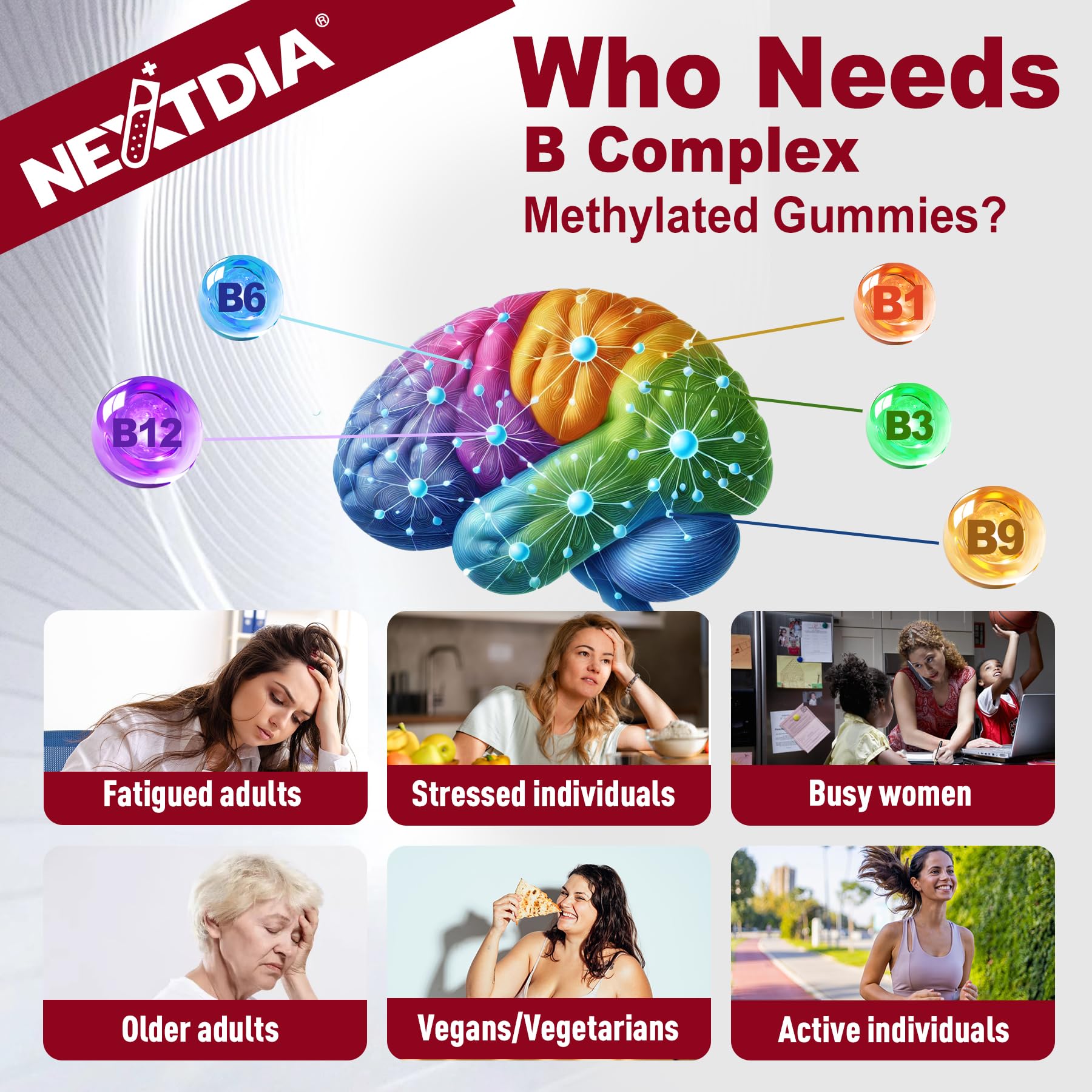 Nextdia Daily B-Complex Gummies ingredients list