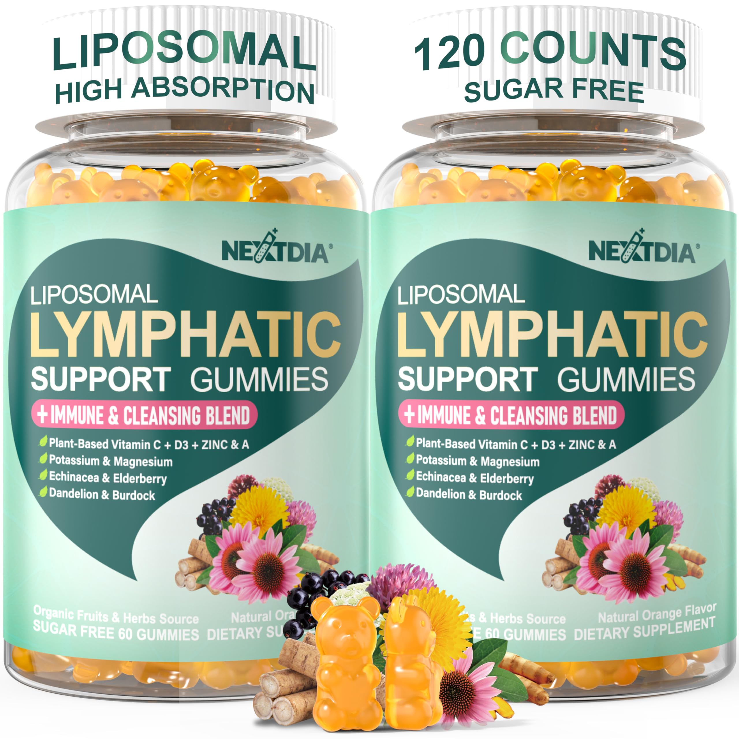 Nextdia Echinacea 16-IN-1 Lymphatic Complex front view