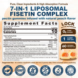 Nextdia Fisetin Gummies 200mg side view showing gummy texture