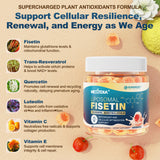 Nextdia Fisetin Gummies top view of the bottle