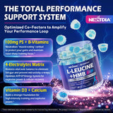 Nextdia HMB + L-Leucine Gummies in hand