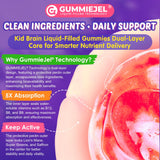 Nextdia Kids Brain Focus Gummies close-up showing gummy shape