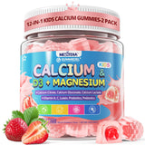 Nextdia Kids Calcium Gummies 3-in-1 Strawberry flavour front view