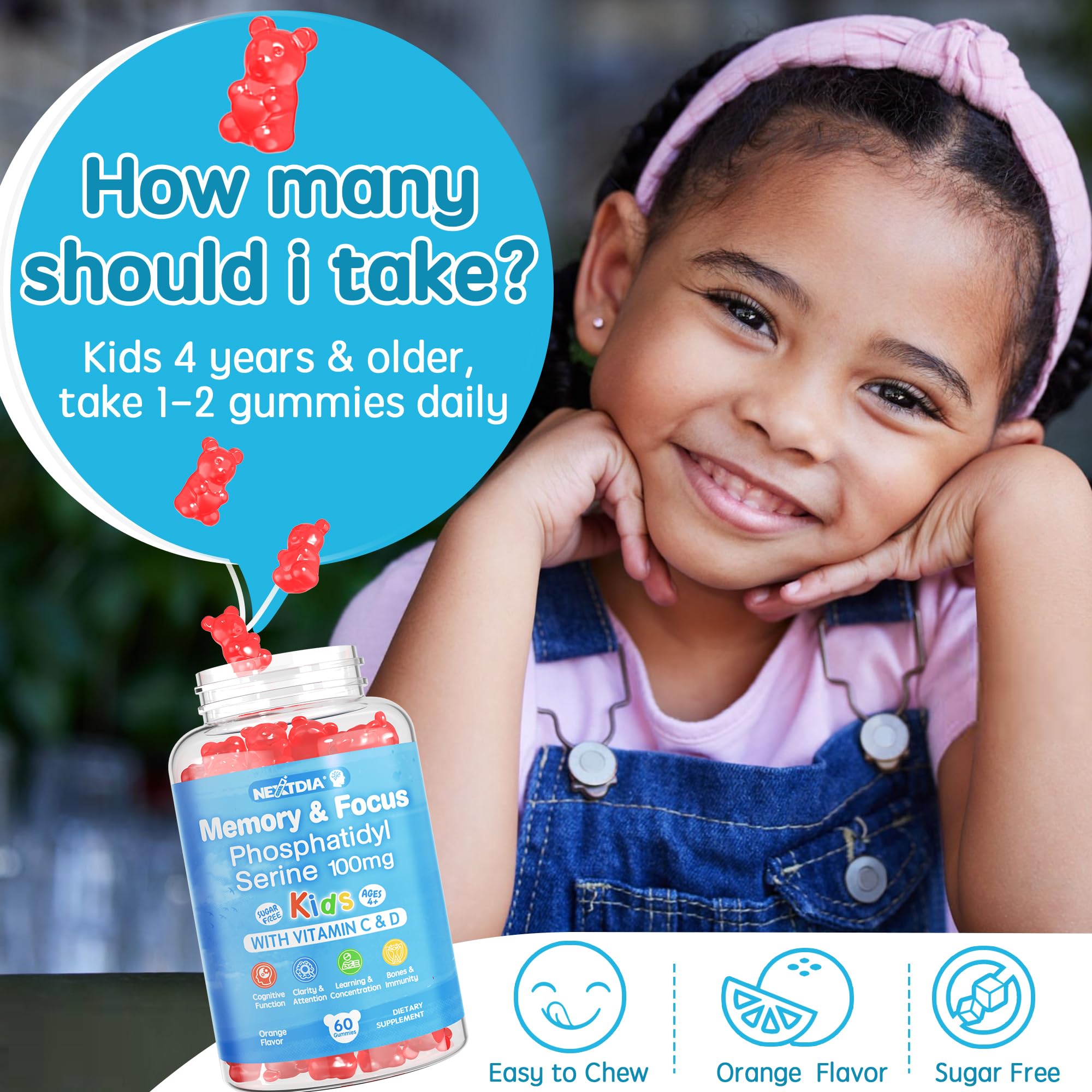 Nextdia Kids Gummies with no sugar added