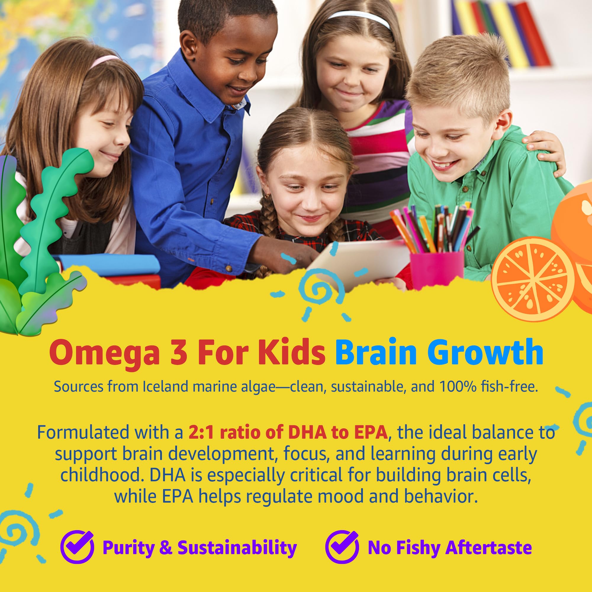 Nextdia Kids Multivitamin Gummies with Omega-3 ingredients