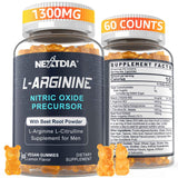 Nextdia L-Arginine Nitric Oxide Gummies 1300mg front view