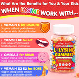 Nextdia L-Lysine Liquid Filled Gummies ingredients close-up