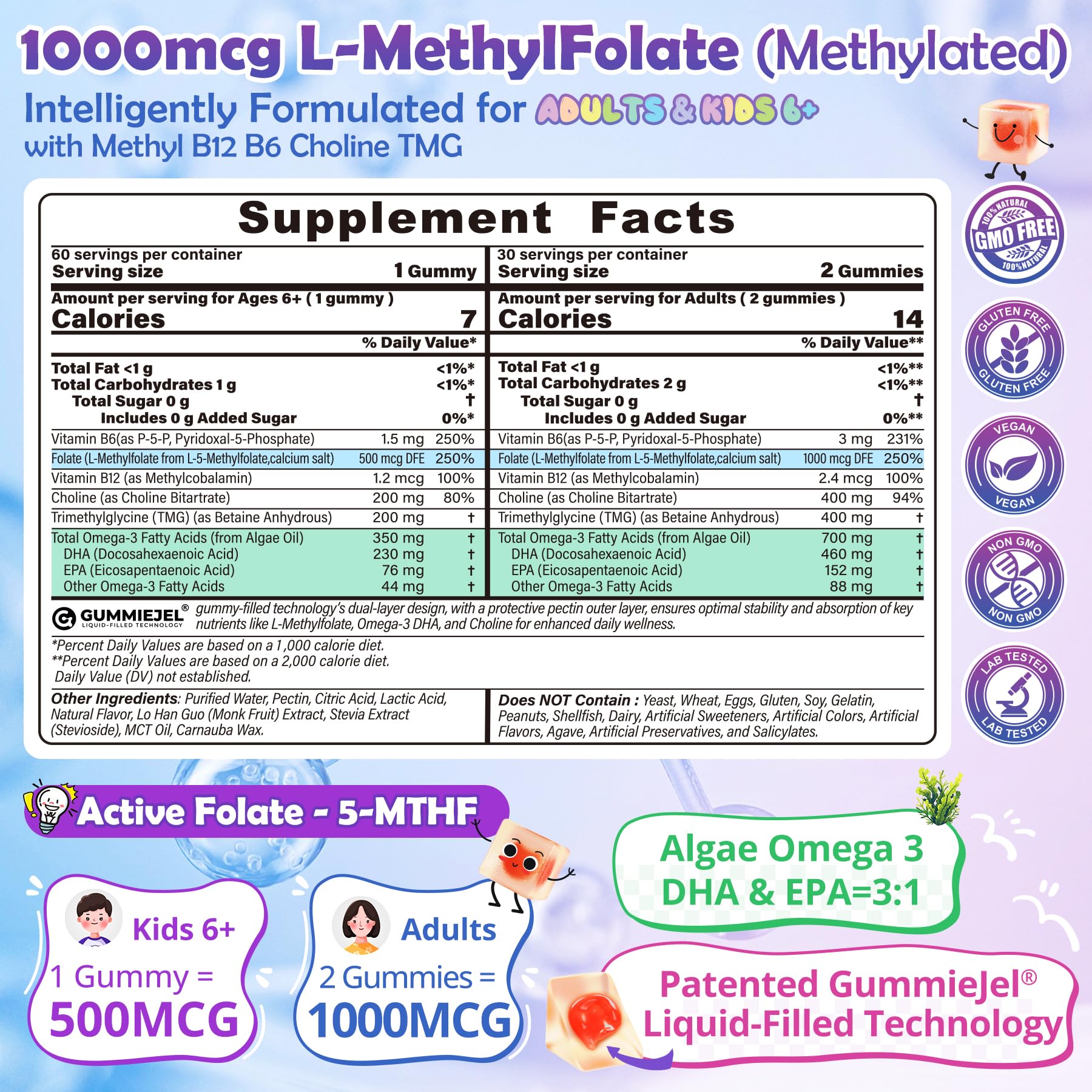 Nextdia L-Methylfolate Gummies 1000mcg packaging