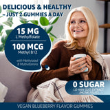 Nextdia L-Methylfolate Gummies 15mg on a table