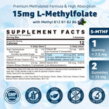 Nextdia L-Methylfolate Gummies blueberry flavour