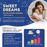 Nextdia Magnesium Gummies for Kids back view with ingredients