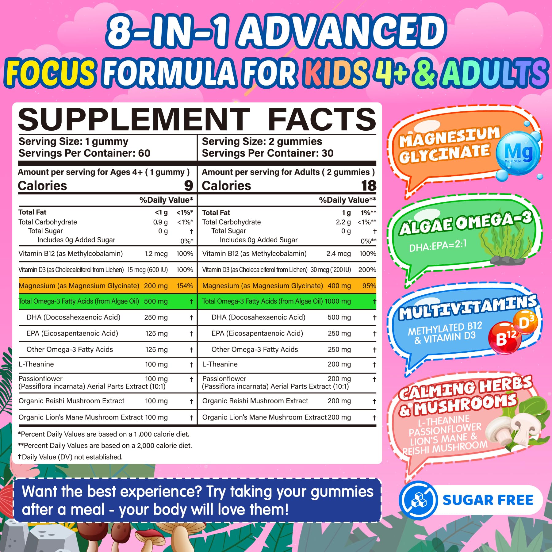 Nextdia Magnesium Gummies showing blueberry flavour