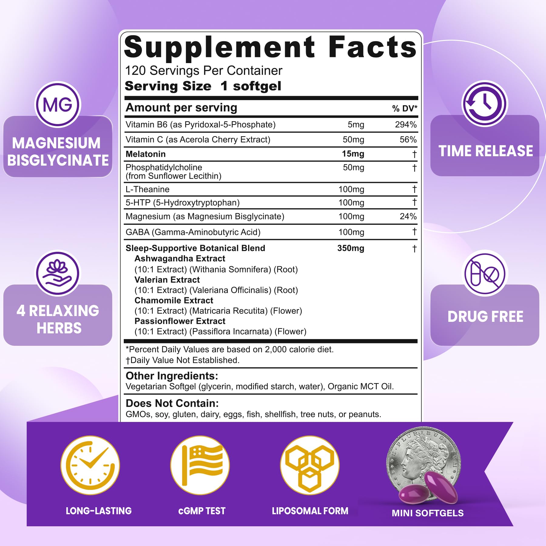 Nextdia Melatonin Sleep Supplement bottle with 4-month supply