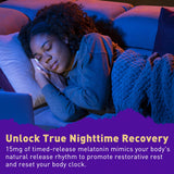 Nextdia Melatonin Sleep Supplement with natural ingredients background